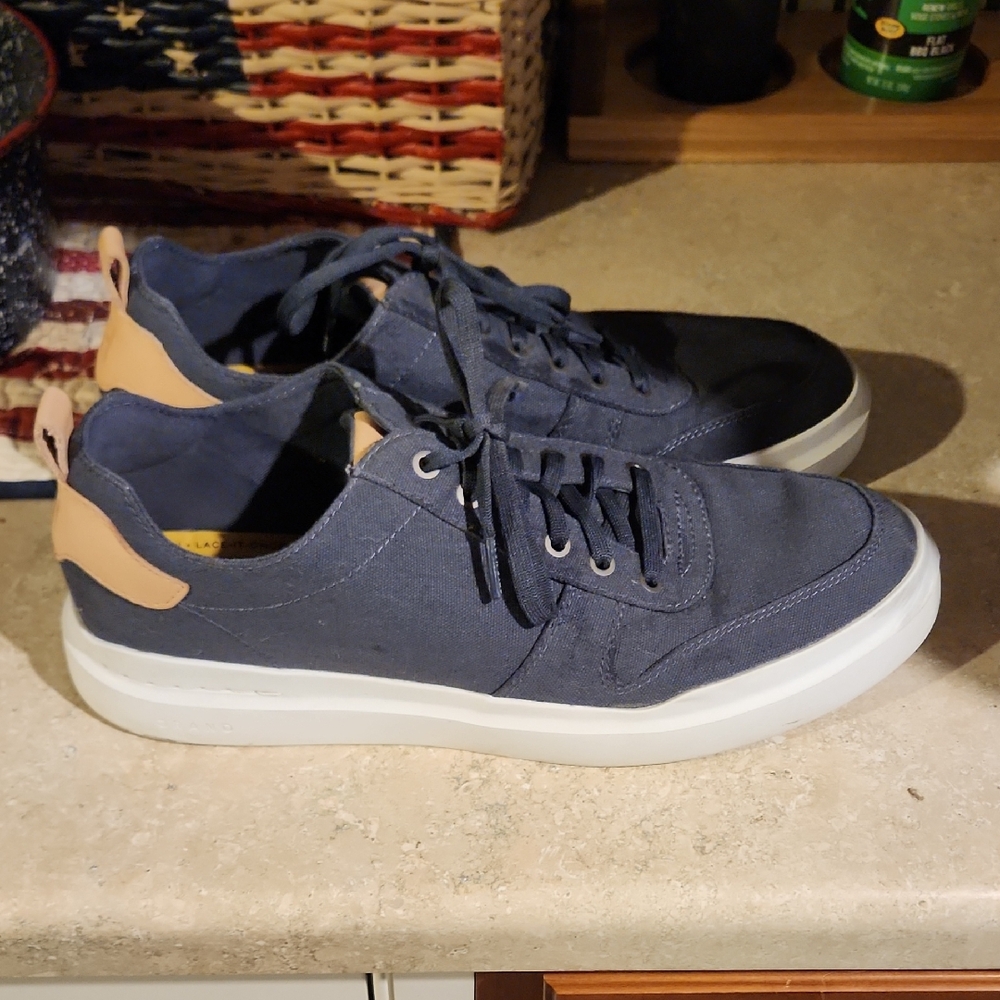 Cole Haan Blue and Beige Sneakers Mens Size 10.5